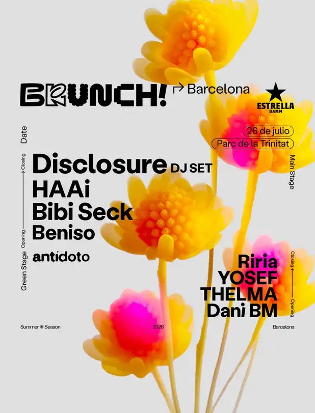 Cartel de Brunch Electronik Barcelona